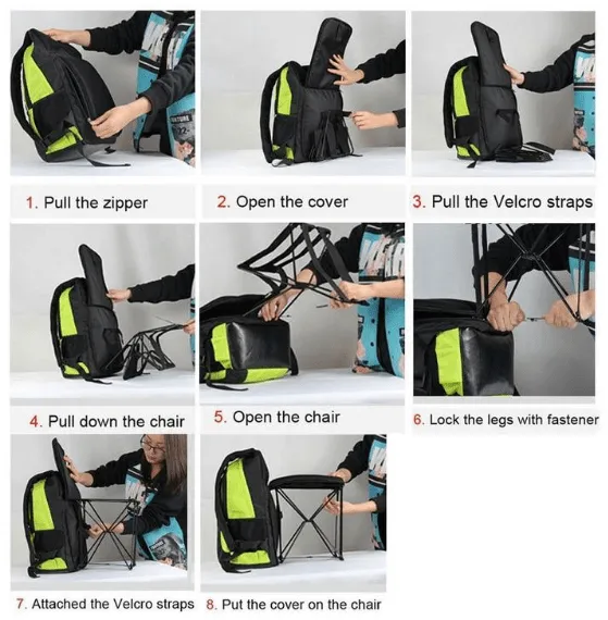 2 in 1 Backpack Chair