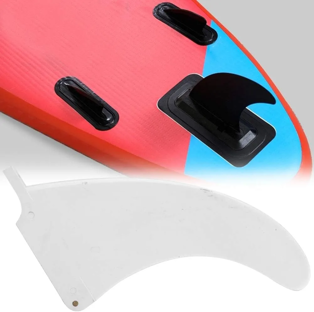 6.5inch Surfing Fin Nylon Fibre Surfboard Fin Thruster Surfboard Fins for Longboard, Surfboard & Paddleboard White