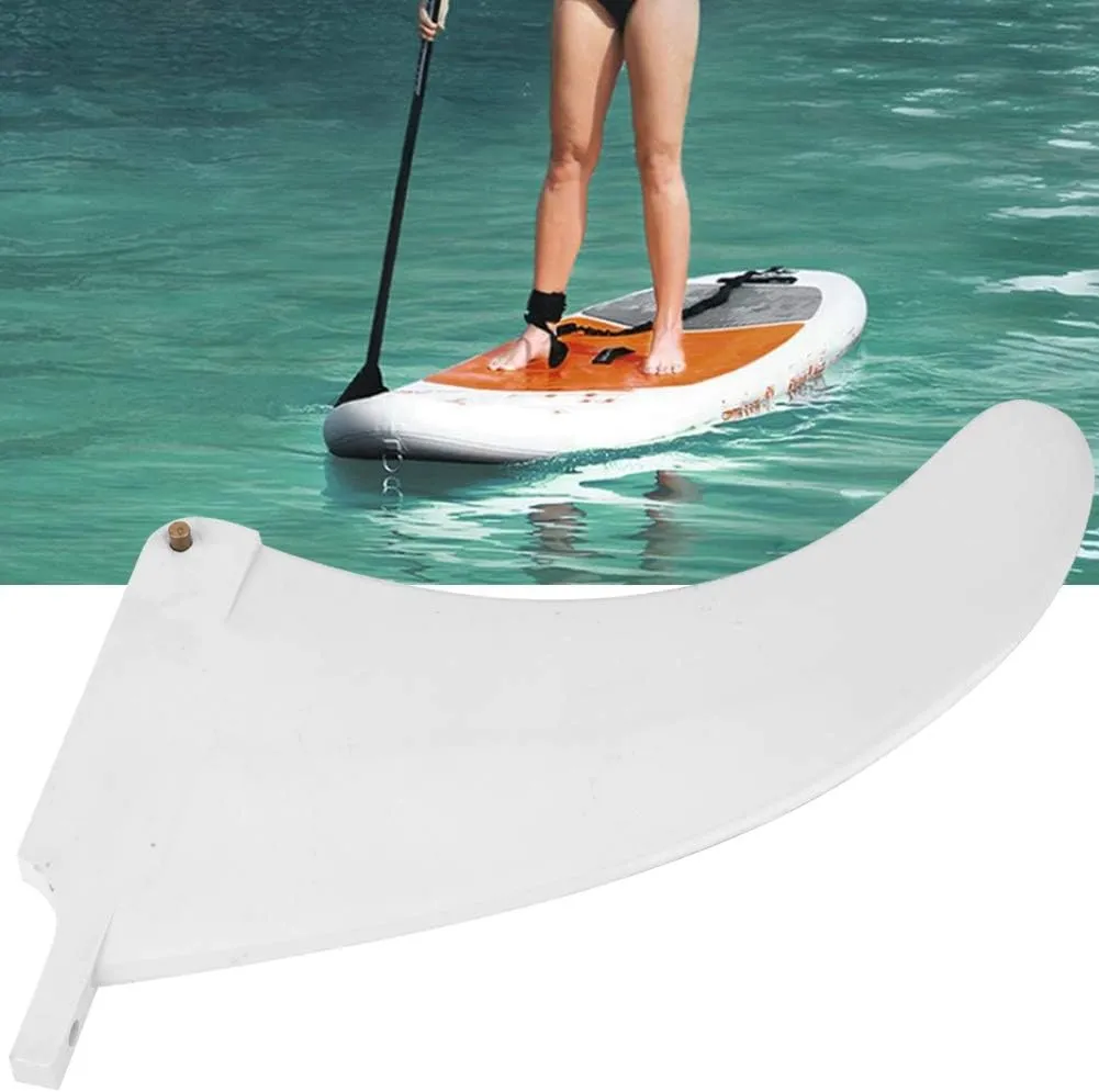 6.5inch Surfing Fin Nylon Fibre Surfboard Fin Thruster Surfboard Fins for Longboard, Surfboard & Paddleboard White