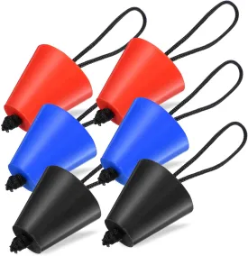 6pcs Silicone Kayak Scupper Plugs Lanyard Drain Stoppers for Canoes Rafts and Inflatable Boats Prevent Water Intrusion Lightweight and Design