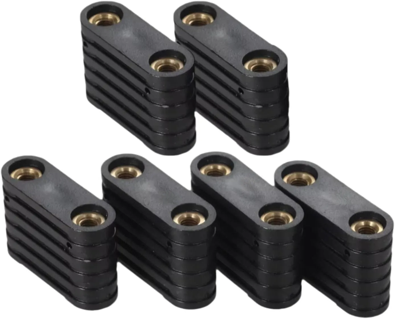 6X Inflatable Paddle Board Nut Accessories Brass Nuts Easy Installation Kit Paddle Clips Kayak Board Inserts for Canoe Deck