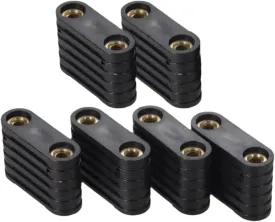 6X Inflatable Paddle Board Nut Accessories Brass Nuts Easy Installation Kit Paddle Clips Kayak Board Inserts for Canoe Deck
