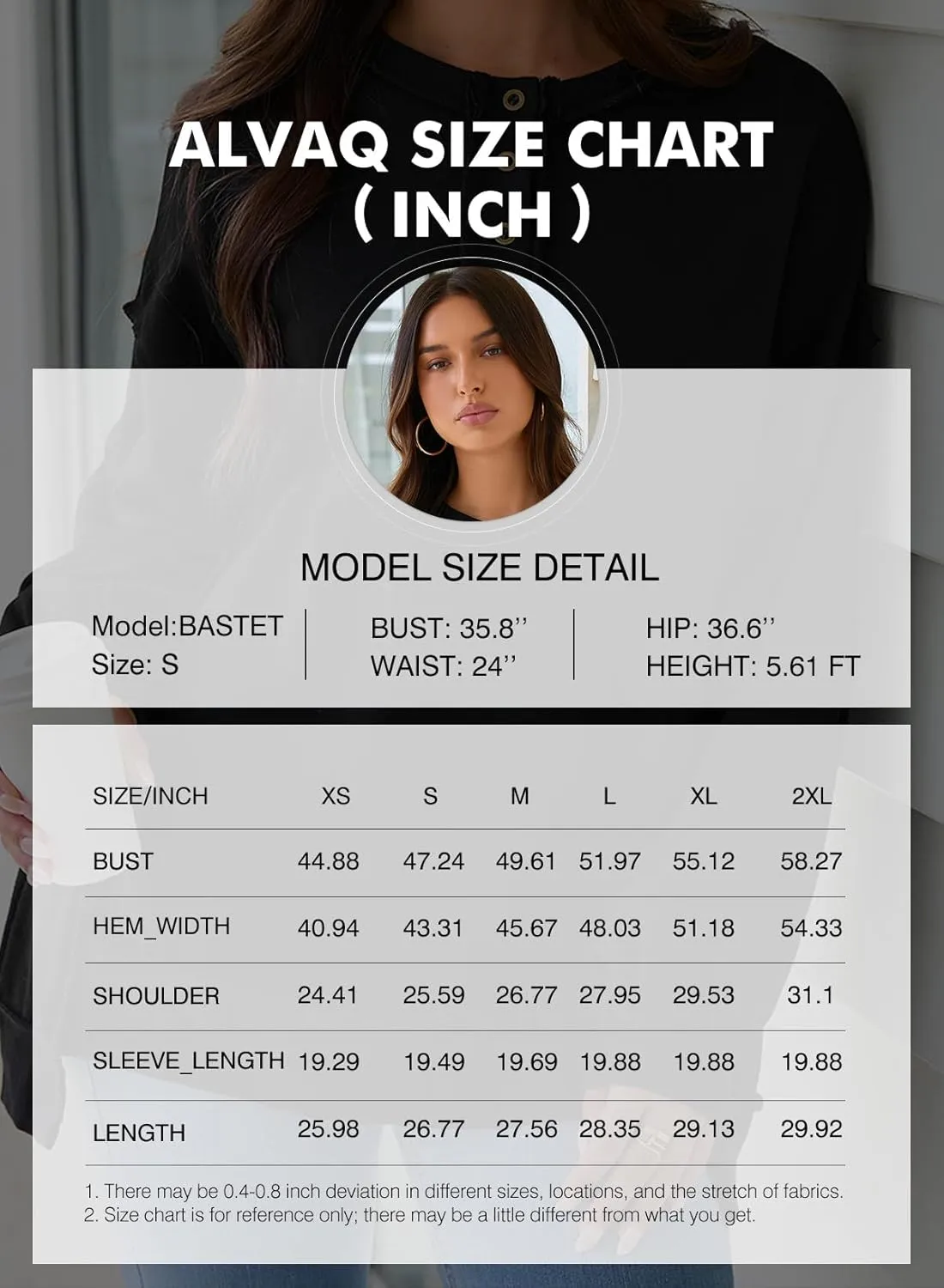 AlvaQ Women's Oversized Sweatshirt Casual Long Sleeve Button Henley Neck Pullover Tunic Tops Outfits