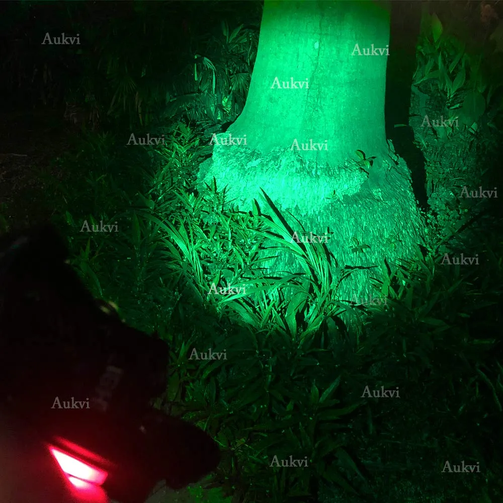 AuKvi Green Light Headlamp,3 Mode Green LED headlamp,Zoomable Green headlamp,Adjustable Focus Green LED Headlight for Astronomy, Aviation, Night Observation,etc