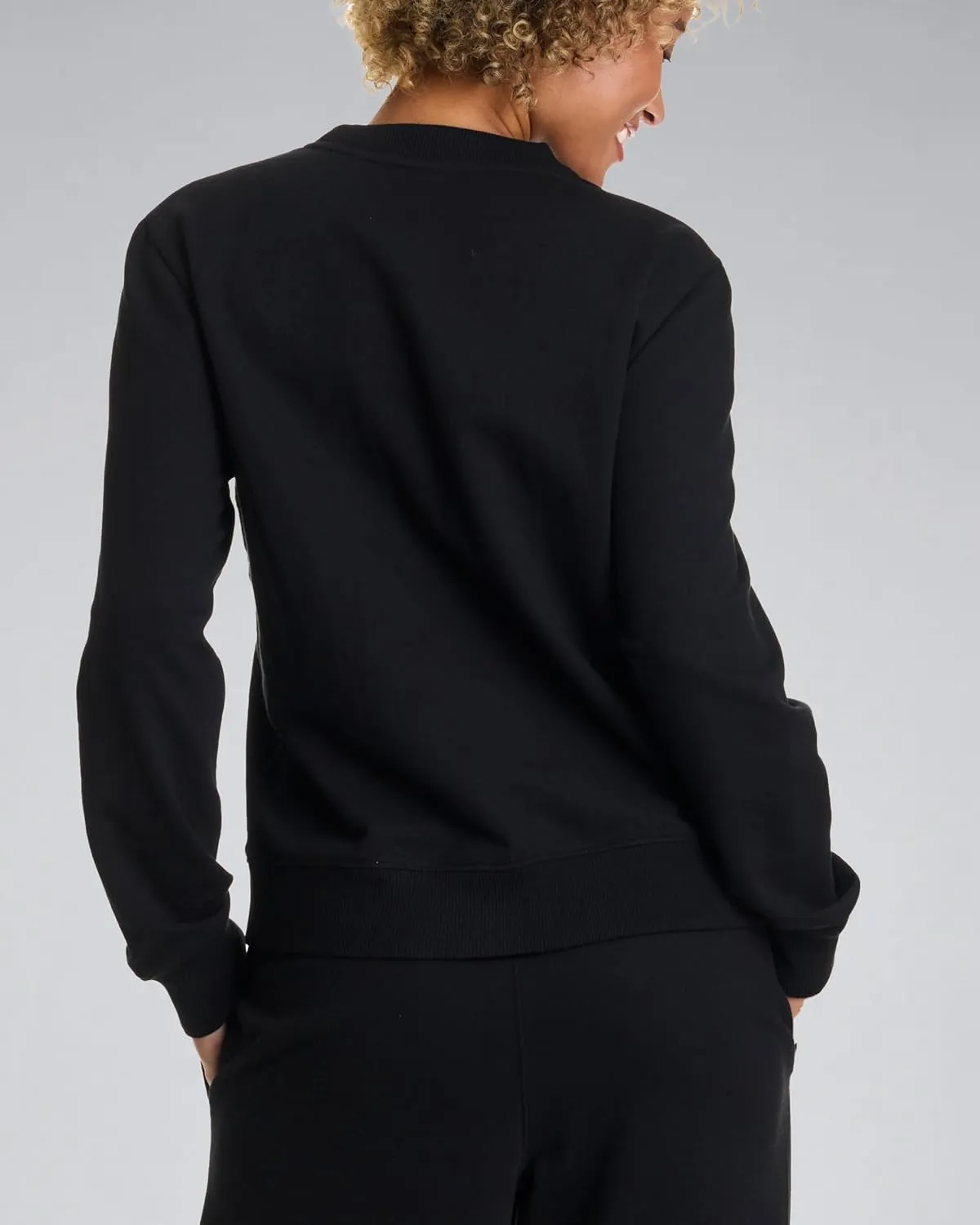 bebe French Terry Sweatshirt for Women, Crewneck Sweatshirts for Women, Sweatshirt Loungewear