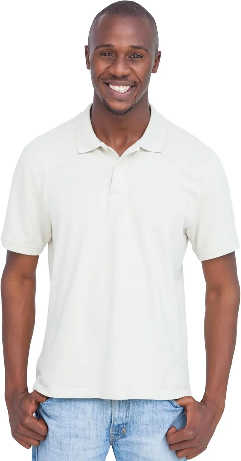 Clothe Co. Men's Big and Tall Polo Shirt, Men's Tall Polo Short Sleeve Performance Cotton Blend