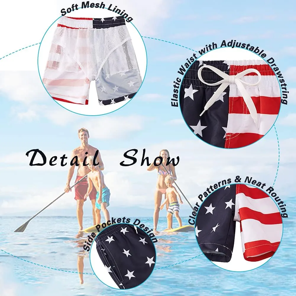 Cozople 7-16T Teen Boys Swim Trunks Quick Dry UPF 50  Swimwear Bathing Suit for Big Boys Beach Swim Boards Shorts