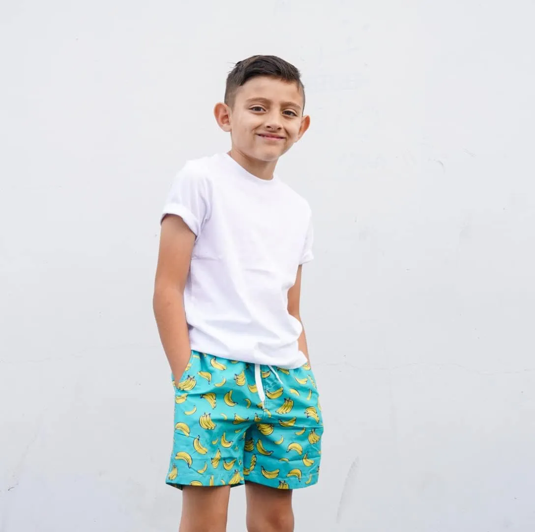 Cozople 7-16T Teen Boys Swim Trunks Quick Dry UPF 50  Swimwear Bathing Suit for Big Boys Beach Swim Boards Shorts