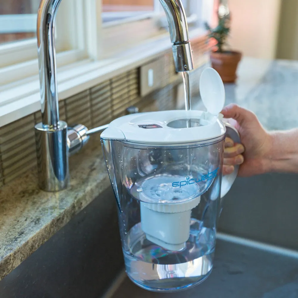 Epic Water Pure Pitcher   3 Extra Replacement Filter - Removes Fluoride & PFAS