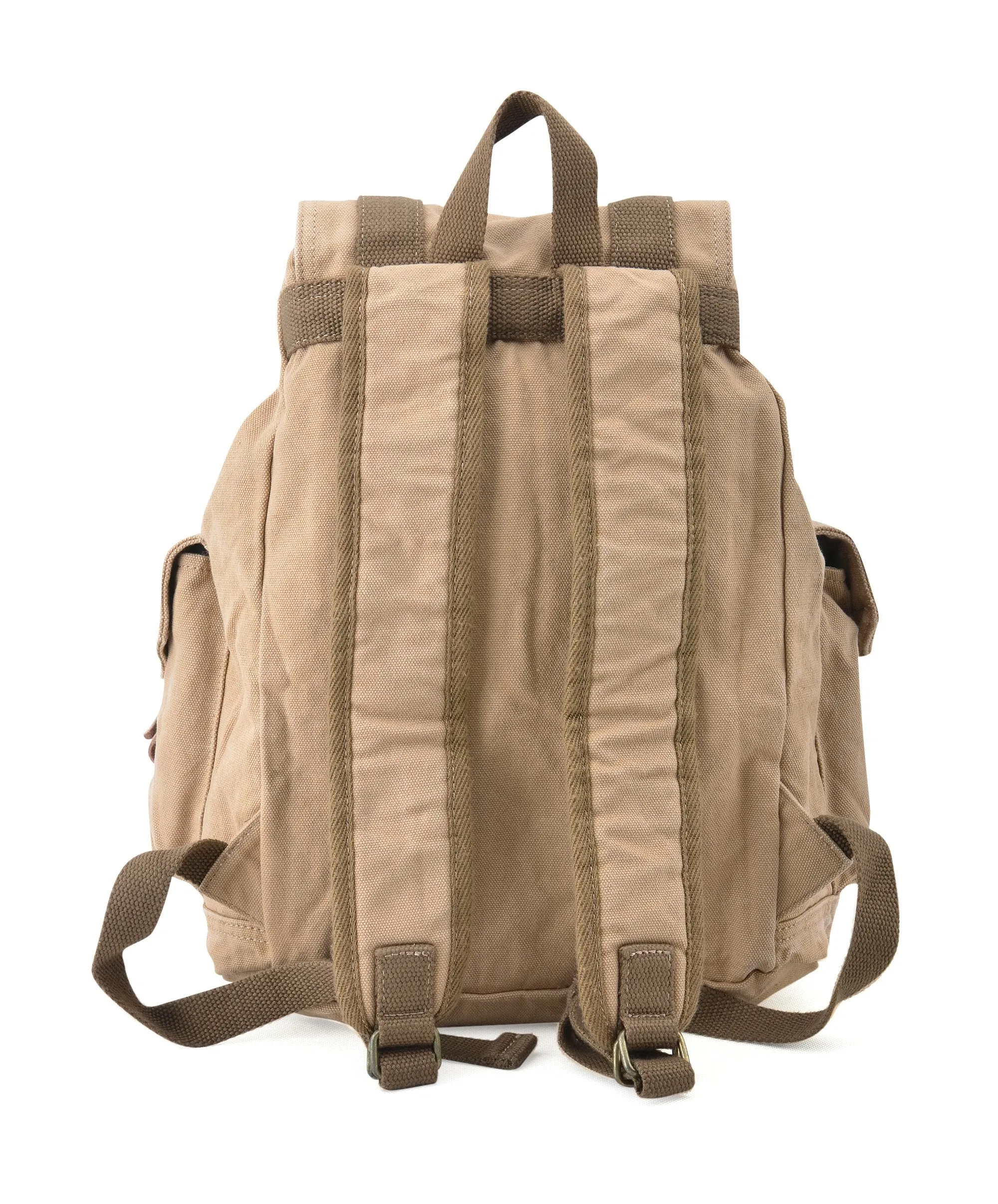 Gootium 21101KA-S Specially High Density Thick Canvas Backpack Rucksack, Khaki Small