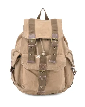 Gootium 21101KA-S Specially High Density Thick Canvas Backpack Rucksack, Khaki Small