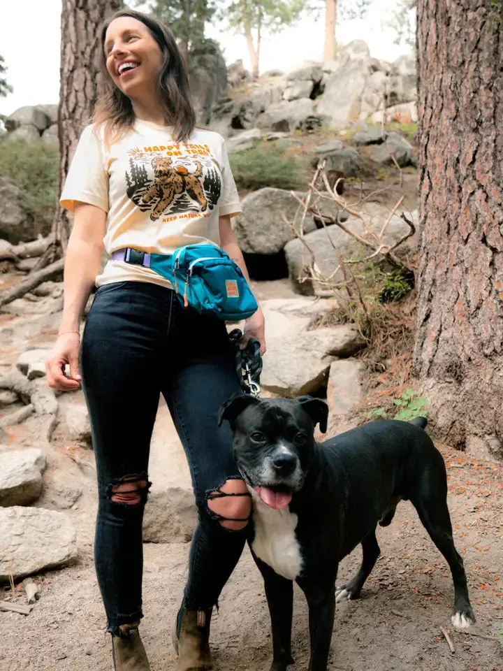 Happy Tails on Trails Forest Unisex Tee | Cholla