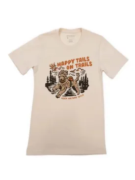 Happy Tails on Trails Forest Unisex Tee | Cholla