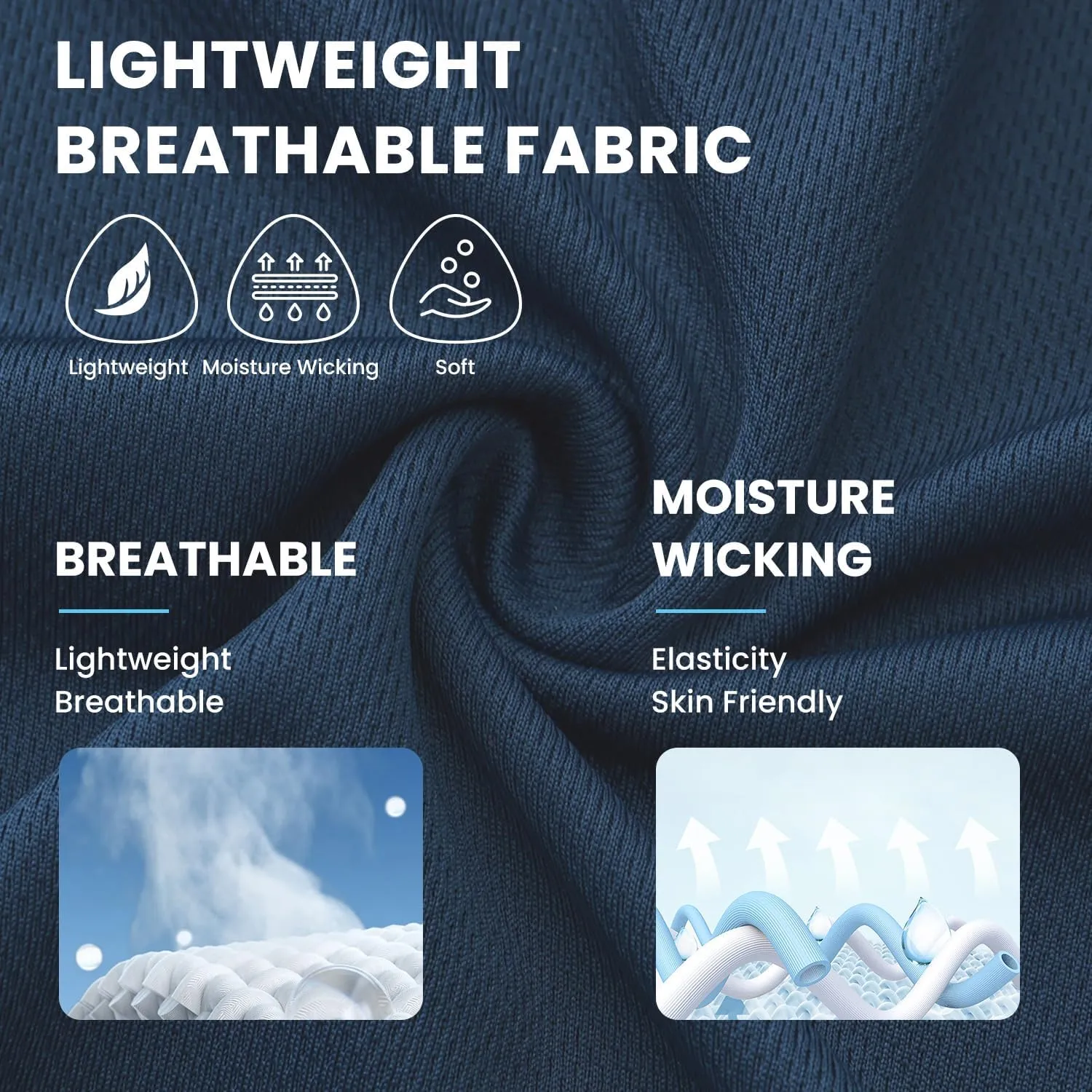 HOdo Big and Tall Mens Polo Shirt Moisture Wicking Sport Golf Shirts 2XL-6XL