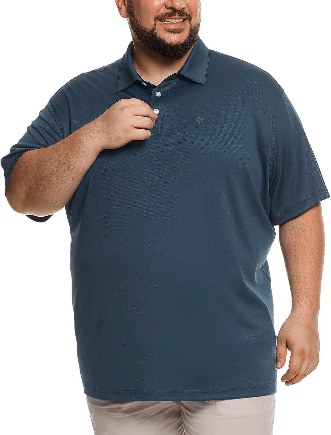 HOdo Big and Tall Mens Polo Shirt Moisture Wicking Sport Golf Shirts 2XL-6XL
