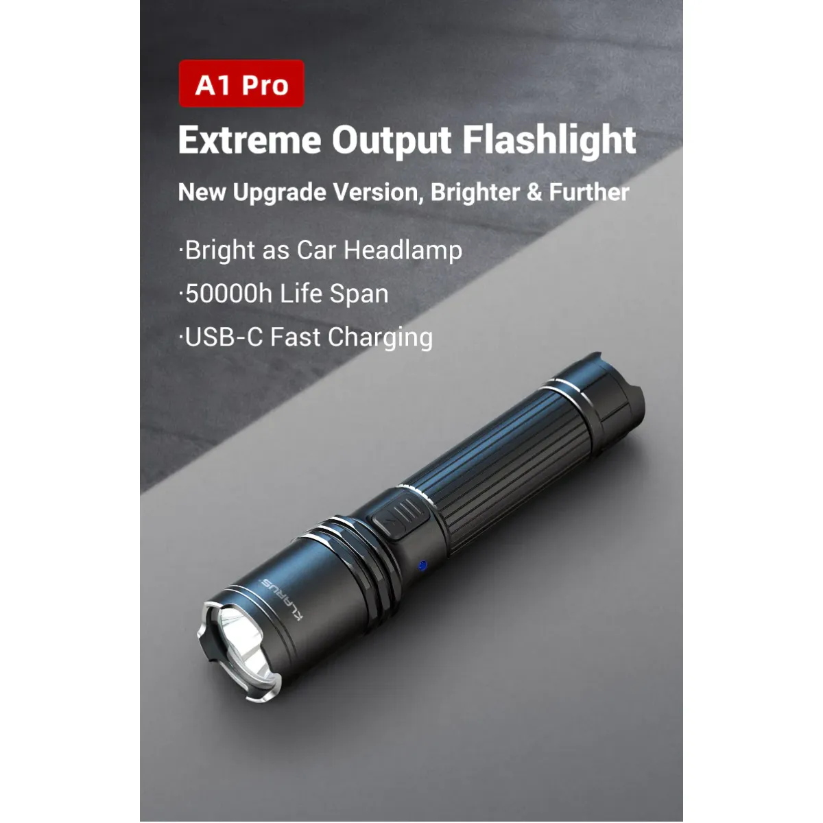 KLARUS A1 PRO 1300LM EXTREME OUTPUT FLASHLIGHT