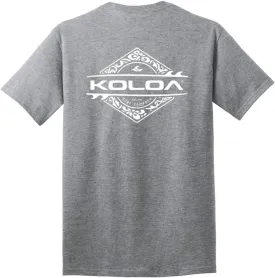Koloa Surf Diamond Thruster Surfboards Logo Cotton T-Shirts in Reg, Big and Tall