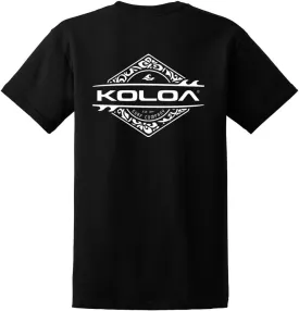 Koloa Surf Diamond Thruster Surfboards Logo Cotton T-Shirts in Reg, Big and Tall