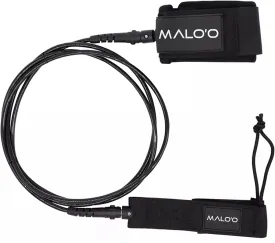Malo'o New Premium Surfboard Leash, Available in 6', 7', 8', 9', 10', Soft 2.5" Padded Ankle Cuff, Lightweight & Kink Free, 8mm Thick Leg Rope for Shortboard, Longboard, and Paddleboard