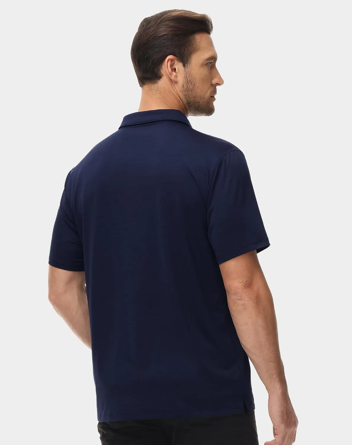 MIER Mens Polo Shirts Dry Fit Short Sleeve Performance Golf Shirt Moisture Wicking Athletic Casual Collared T-Shirt