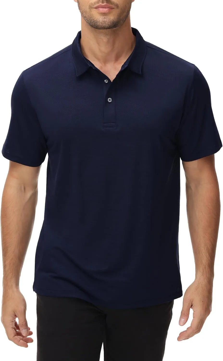 MIER Mens Polo Shirts Dry Fit Short Sleeve Performance Golf Shirt Moisture Wicking Athletic Casual Collared T-Shirt