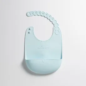 Miniware Roll and Lock Silicone Bib Aqua