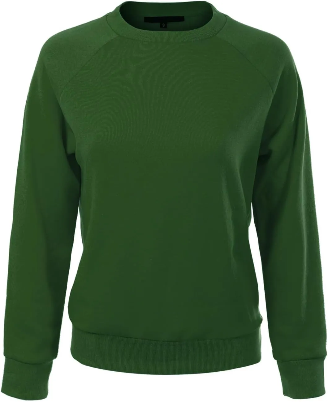 MixMatchy Women's Soft and Comfy Basic Pullover Crewneck Fleece Sweatshirt