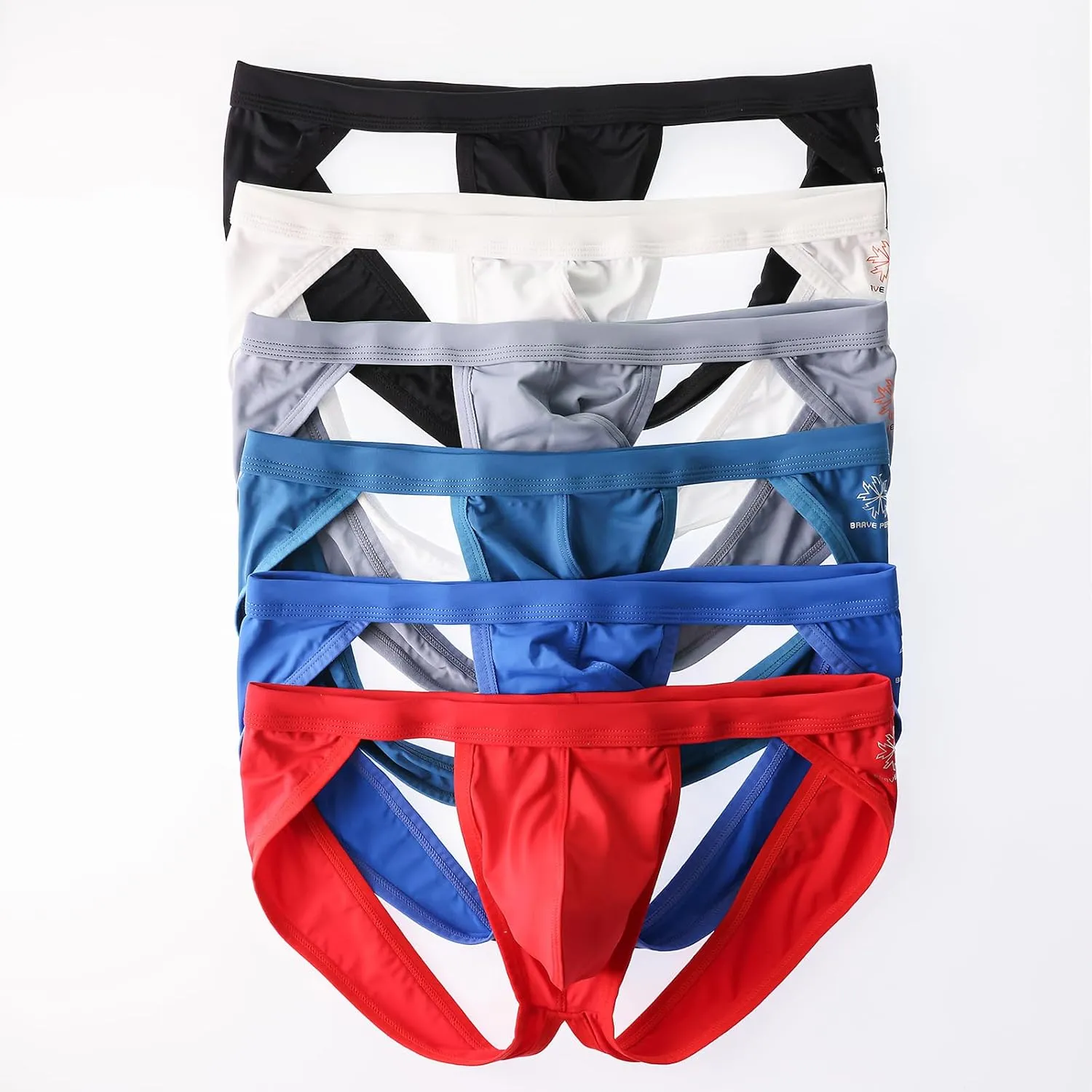 MuscleMate Men's Jockstrap Thong Underwear, Men's Classic Athletic Supporter With Stretch Elastic Waistband.