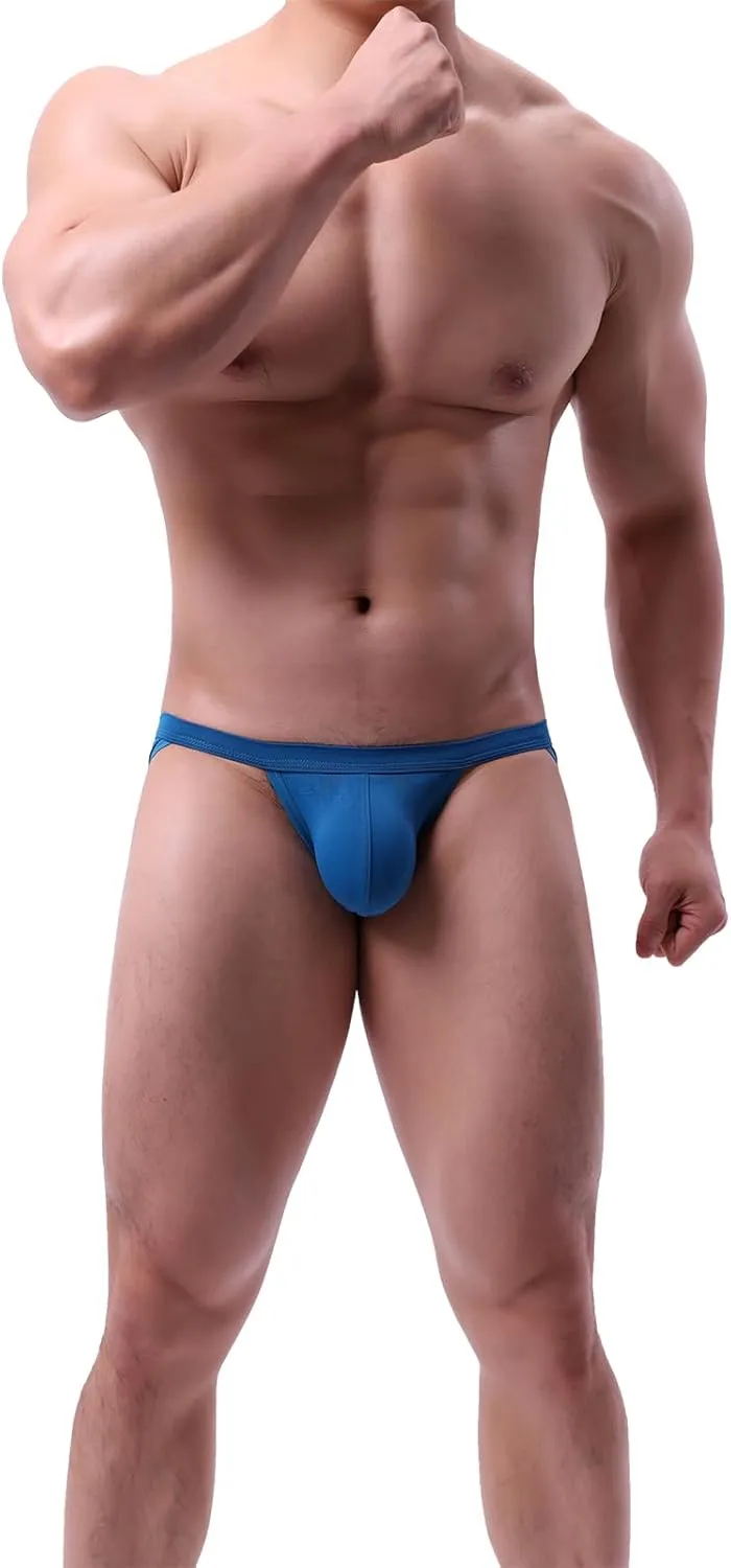 MuscleMate Men's Jockstrap Thong Underwear, Men's Classic Athletic Supporter With Stretch Elastic Waistband.