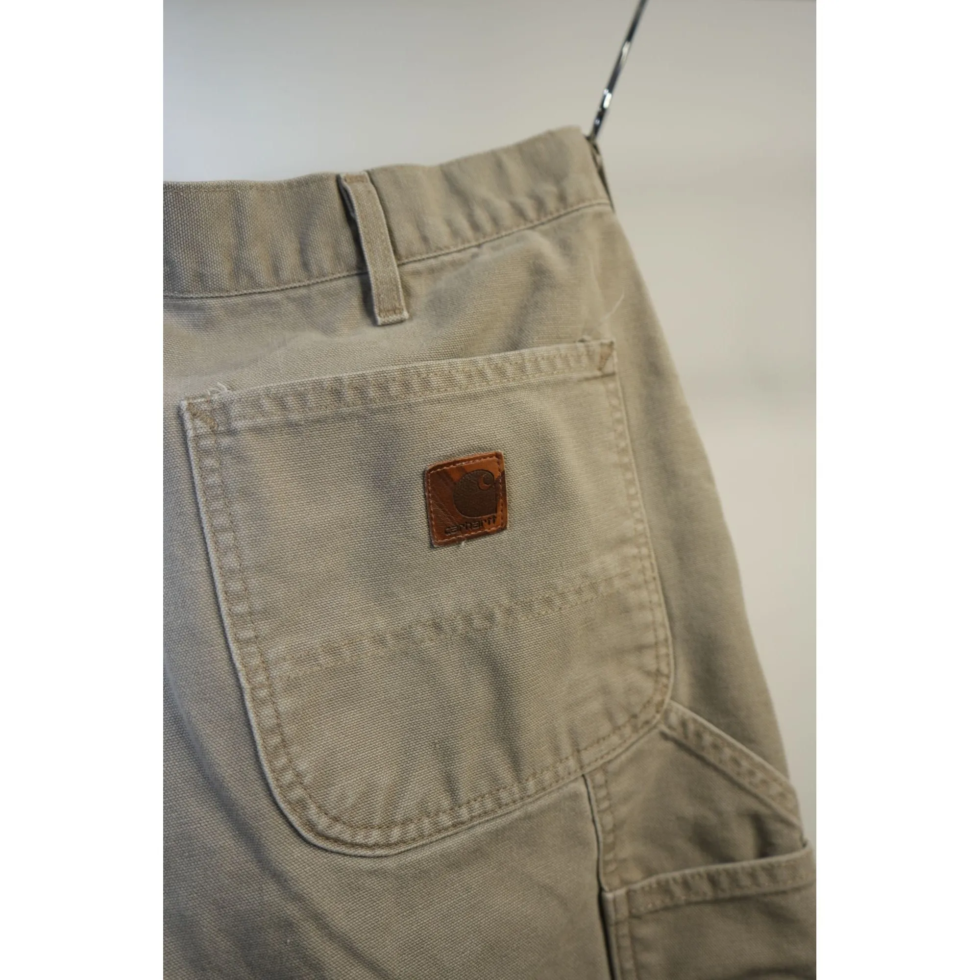 "Retail" Carhartt B11 DES Dungaree Fit Carpenter Work Pants Desert Gray W36 Men's
