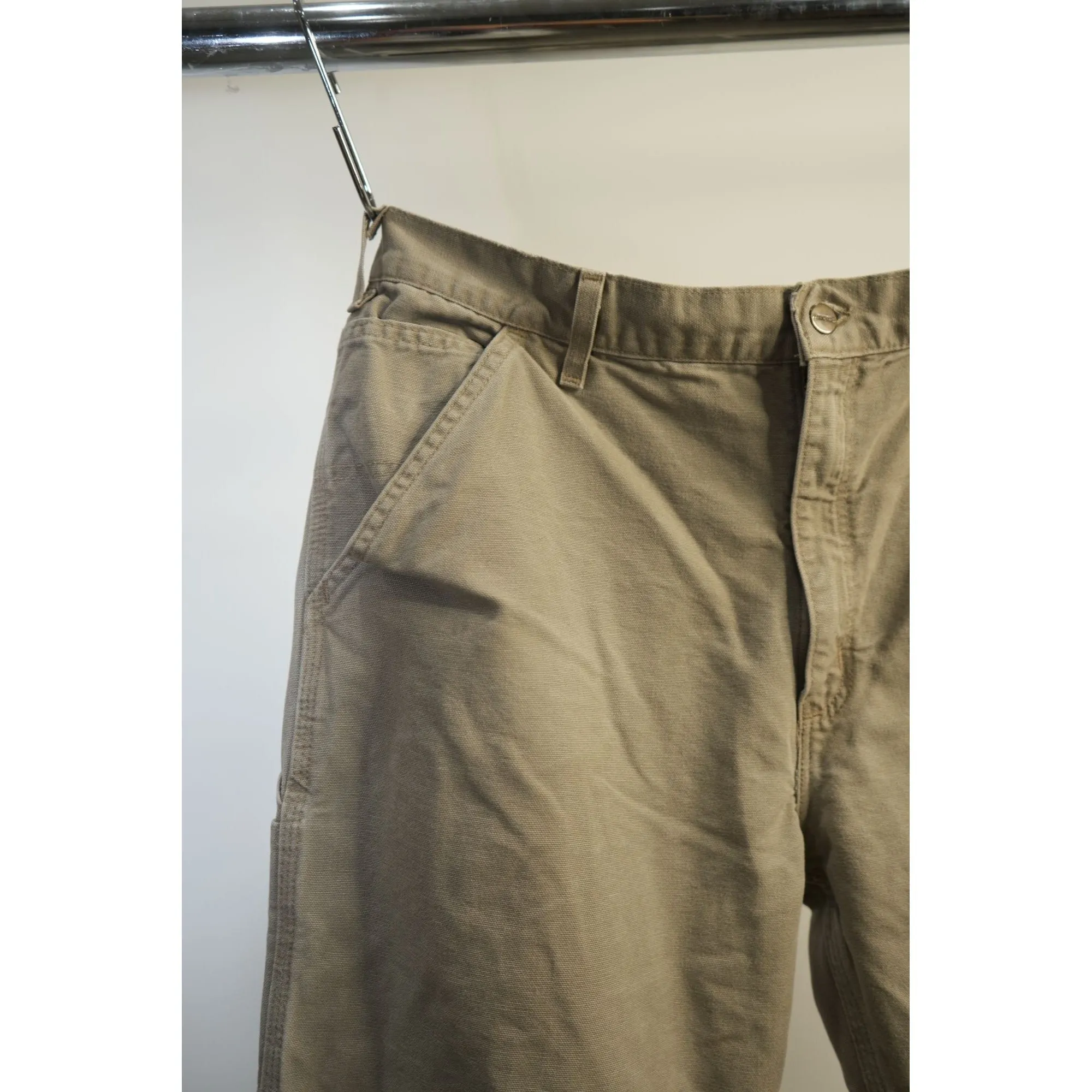 "Retail" Carhartt B11 DES Dungaree Fit Carpenter Work Pants Desert Gray W36 Men's