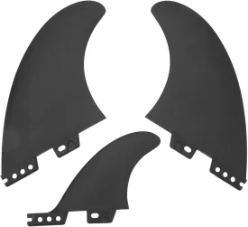Surfboard Fins, PVC Left Middle Right Surf Fins, Professional 3 Surf Fins, Stable Reliable Surfboard Thruster Fins, for Longboard Stand Up Paddleboard