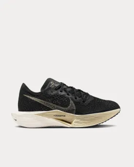 Vaporfly 3 Black / Black / Oatmeal / Metallic Gold Grain Running Shoes
