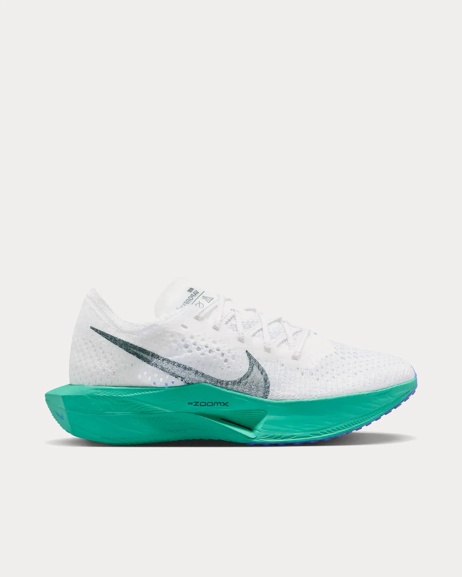 Vaporfly 3 White / Jade Ice / Clear Jade / Deep Jungle Running Shoes