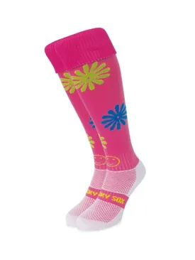 Wacky Socks Lazy Daisy Pink